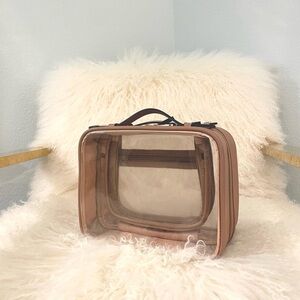 Medium CALPAK Toiletry Case in Camel